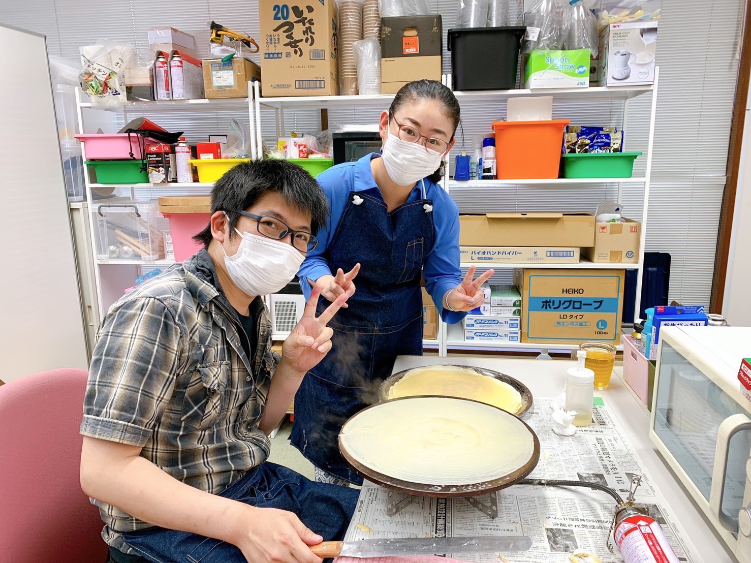 東京都で開業するオーナーのクレープ研修１日目