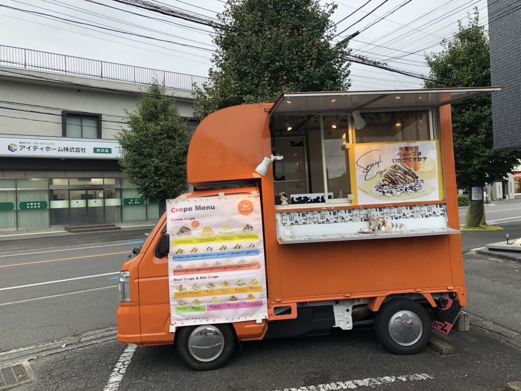 猫のおさんぽさんクレープキッチンカーで埼玉県所沢市のイベントに出店