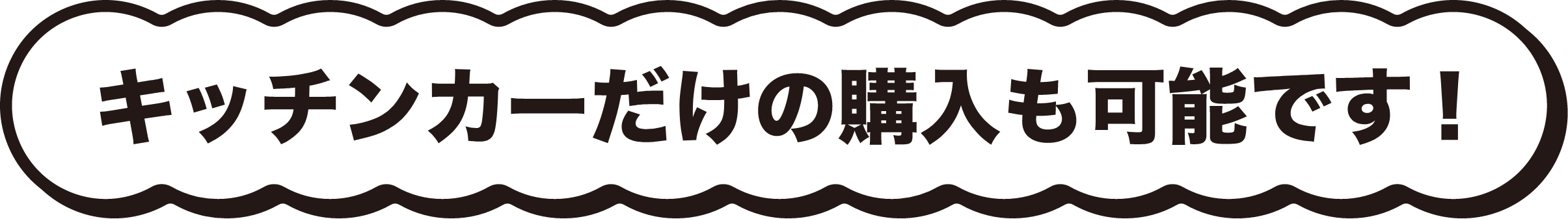 キッチンカーだけの購入も可能です!