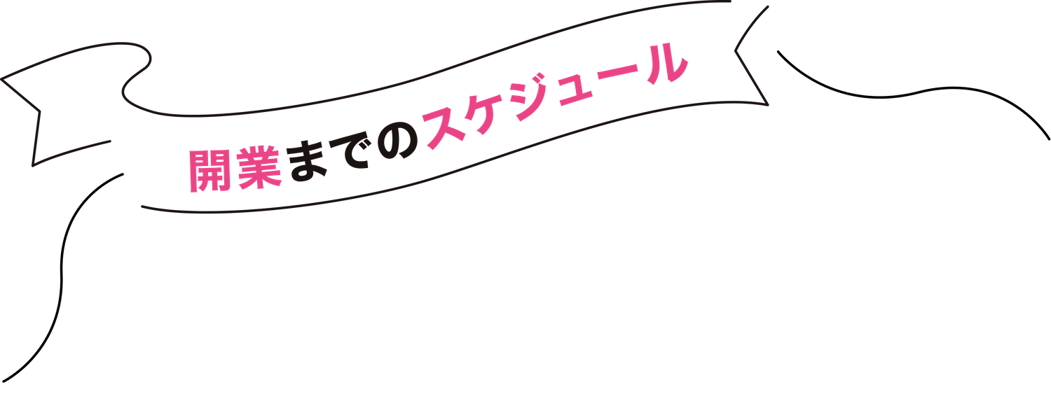 開業までのスケジュール