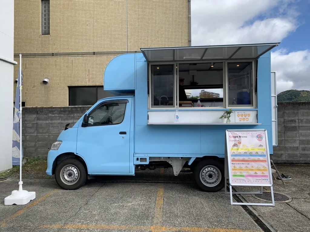 奈良県宇陀市の企業イベントにクレープのキッチンカーで出店