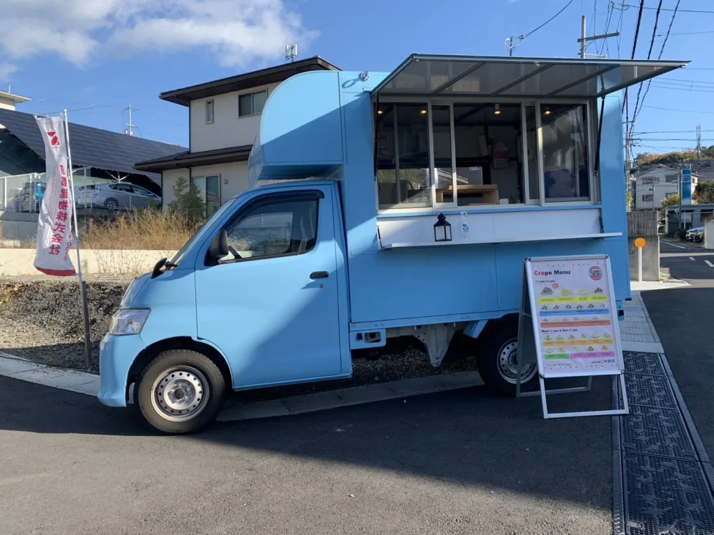 ロハスヒルズ宇治木幡のイベントにクレープのキッチンカーで出店