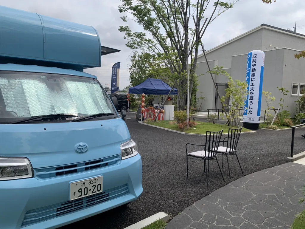 アイ工務店のアイメッセ松原のイベントにクレープのキッチンカーで出店