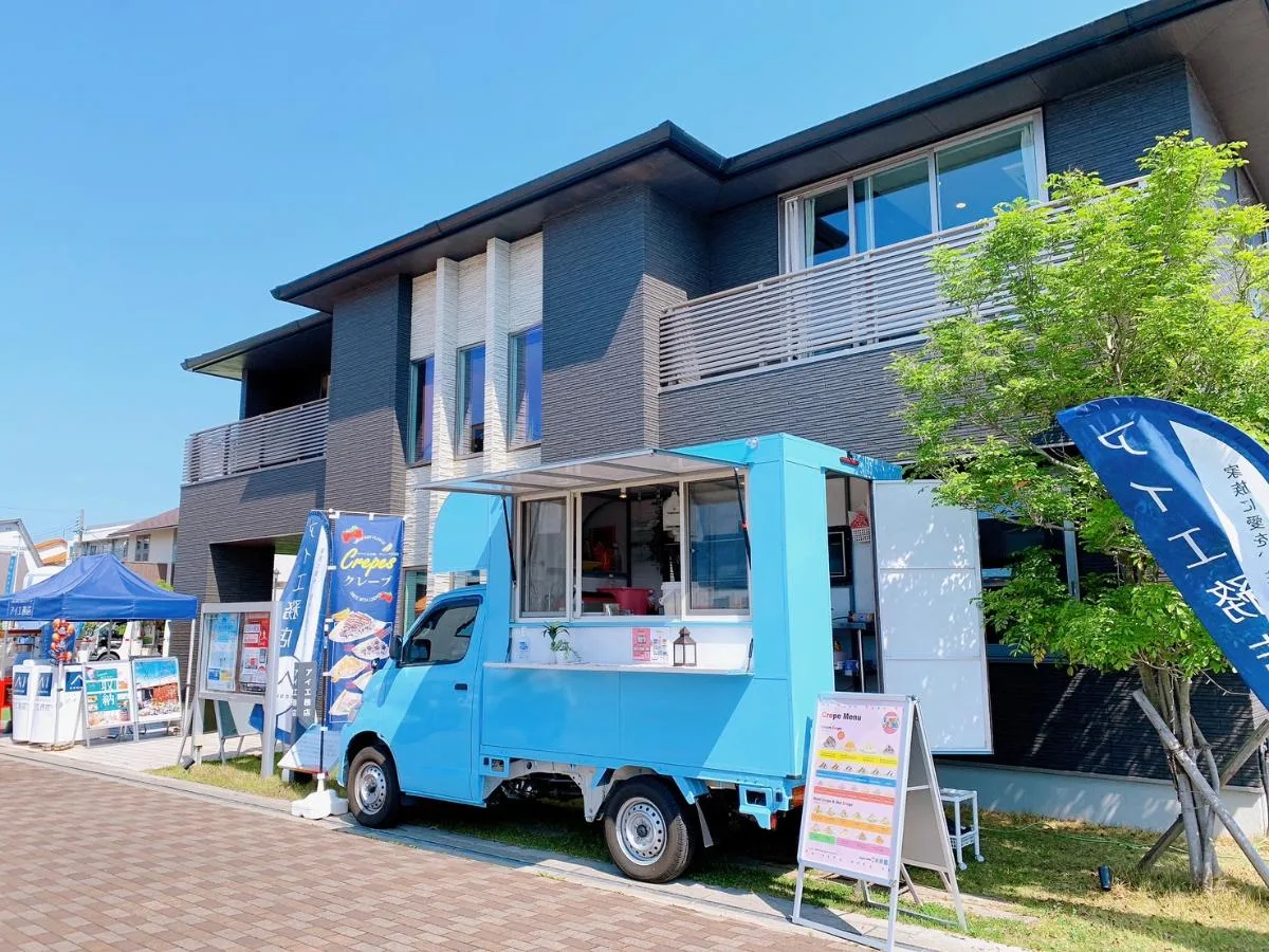 ハウスメーカーに出店するキッチンカー