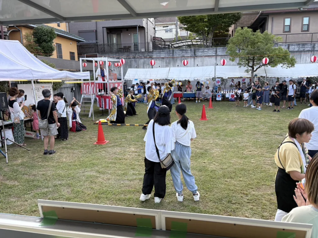 大津市池の里北自治会夏祭りのよさこい