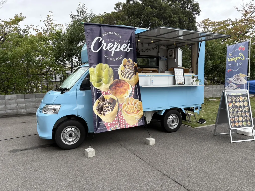 神戸垂水ちどりのイベントにクレープキッチンカー出店