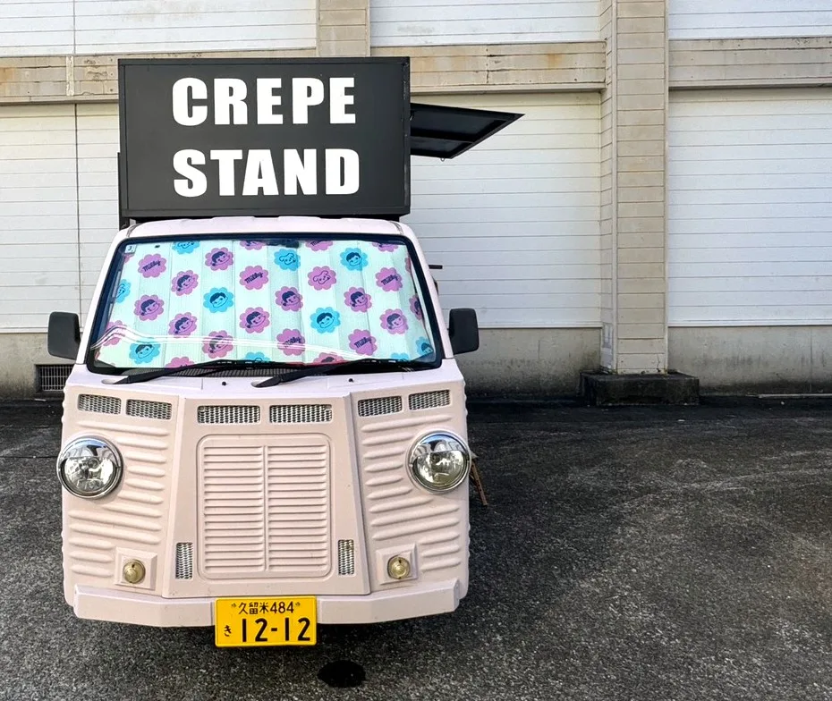 熊本県立松橋高等学校の文化祭に出店のクレープキッチンカー