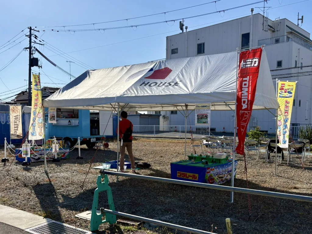 積水ハウスのコモンステージ垂水多聞台のイベントでトミカ・プラレールのわくわくパーク