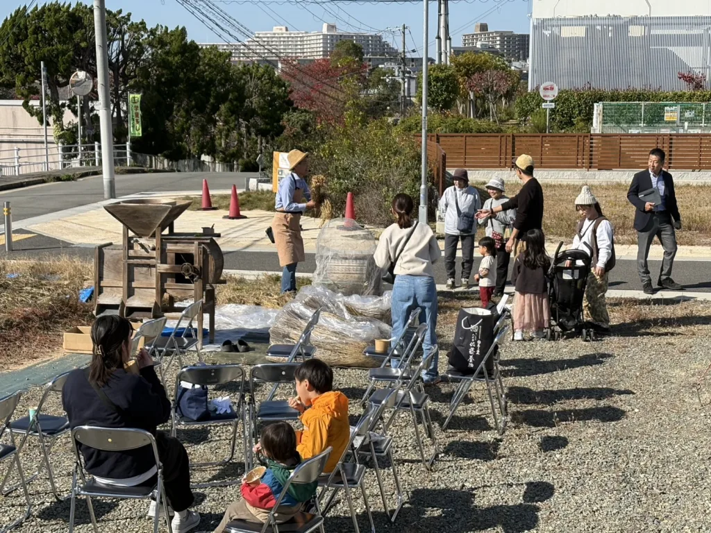 積水ハウスのコモンステージ垂水多聞台のイベントで農業体験