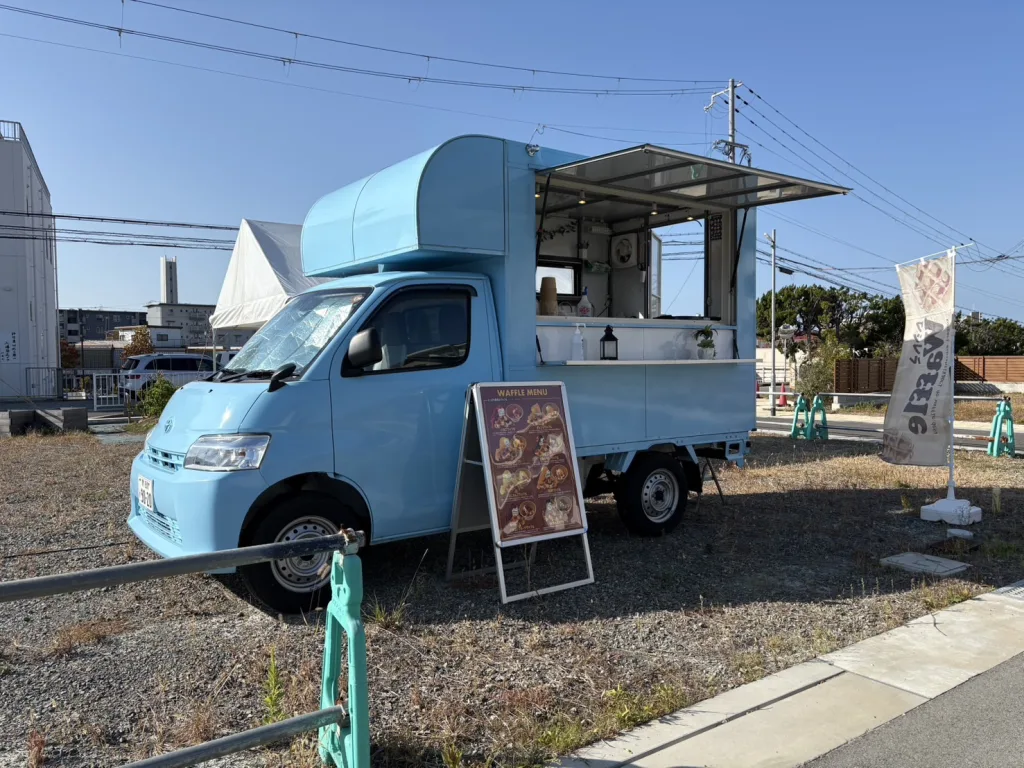 積水ハウスのコモンステージ垂水多聞台のイベントにワッフルキッチンカーで出店
