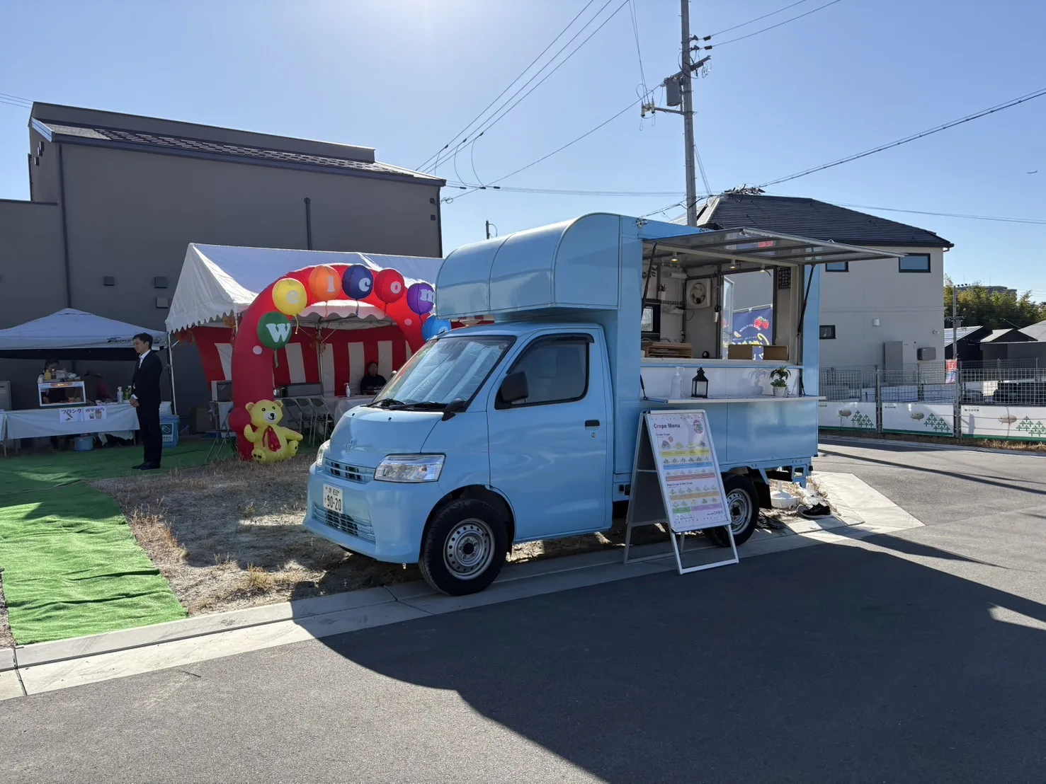 ミサワホームの秋祭り＆モデルルーム見学会にクレープのキッチンカーで出店