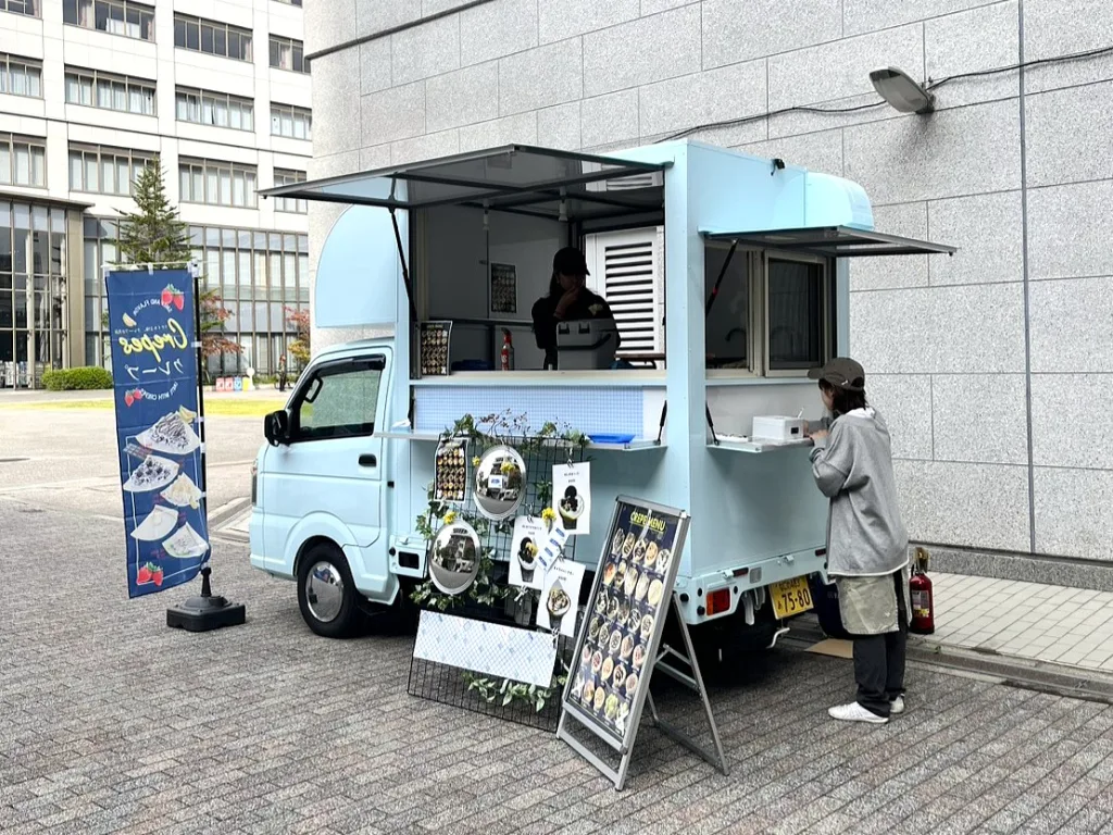 摂南大学の第51回摂大祭にボブズカーのクレープのキッチンカーが初出店