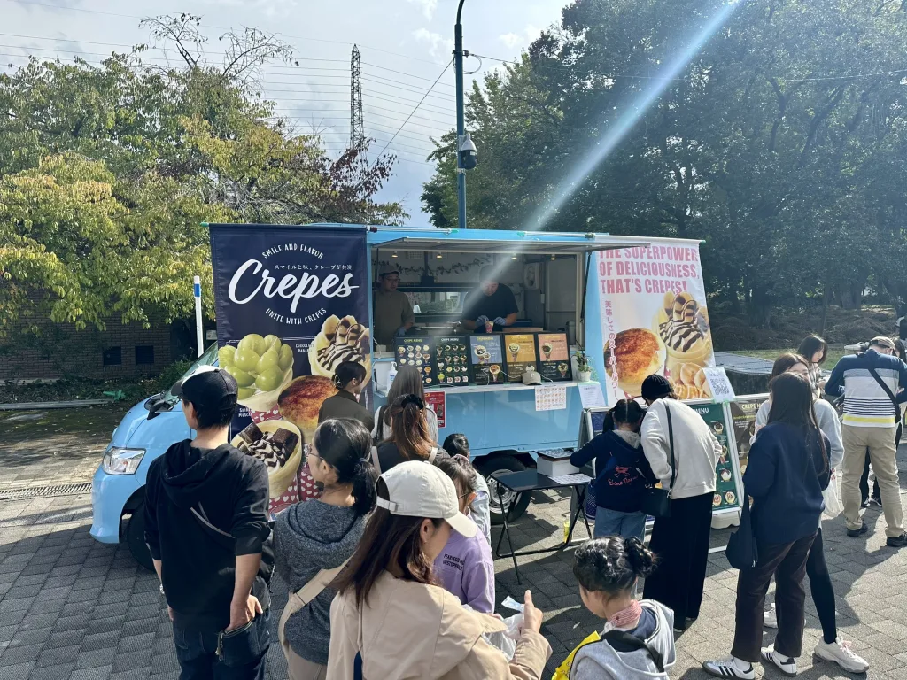 大阪公立大学の第77回白鷺祭にクレープのキッチンカーで出店