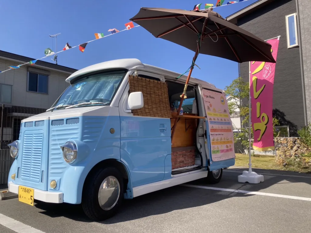 クリエイト展示場のイベントにクレープのキッチンカーで出店