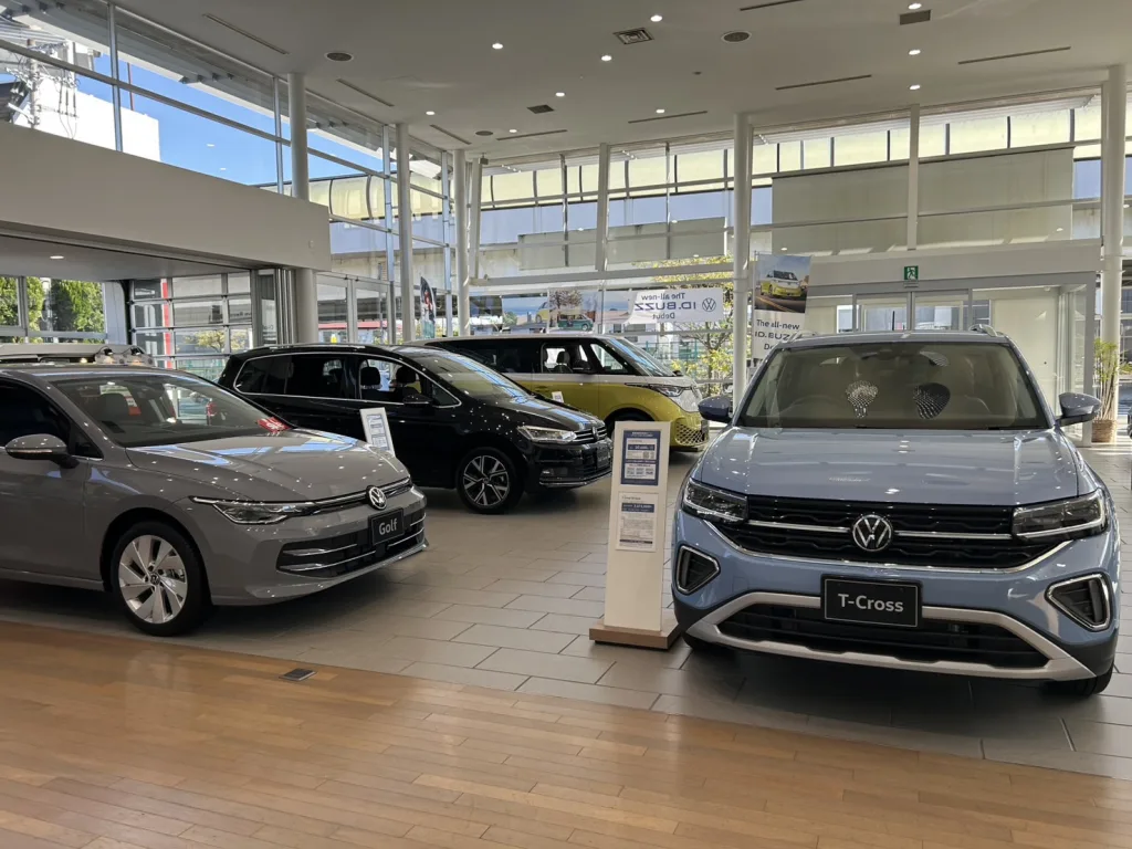 フォルクスワーゲン東名横浜の店内