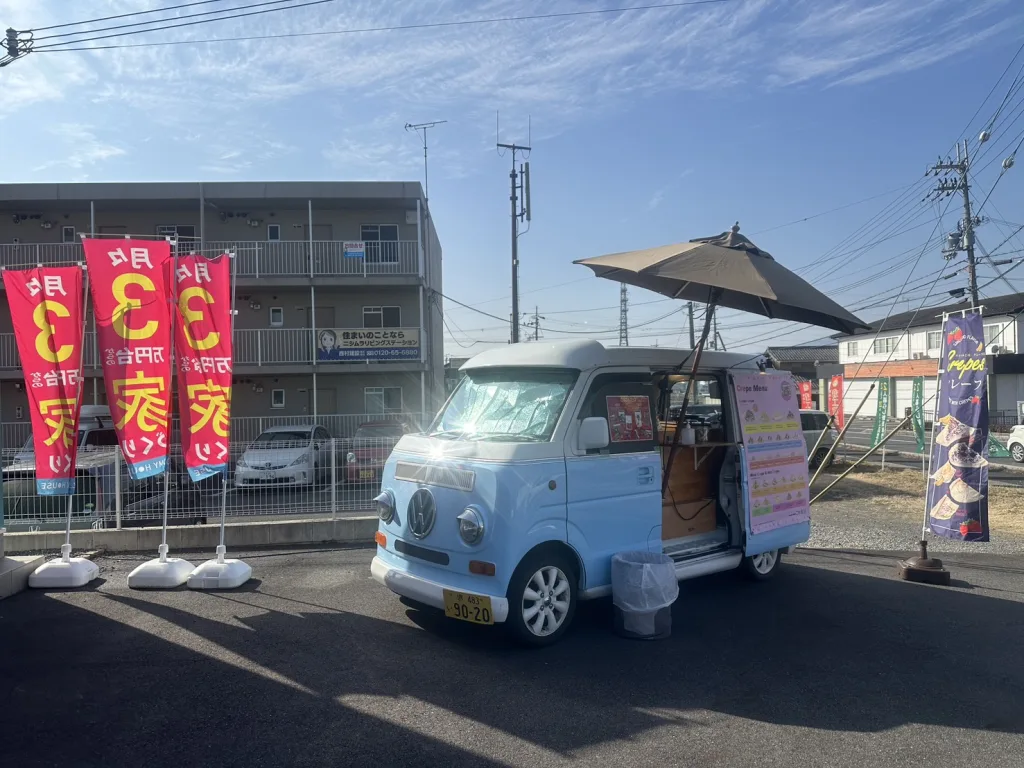 びわこホームのイベントのクレープのキッチンカー