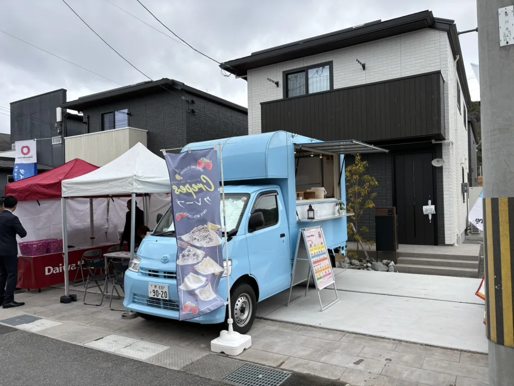 大和ハウスのイベントにクレープのキッチンカーで出店